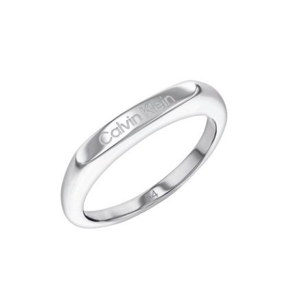 Srebrny pierścionek Calvin Klein Faceted Bar r.12 35000187