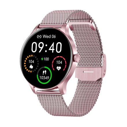 Smartwatch Garett Classy różowy stalowy 5904238483787
