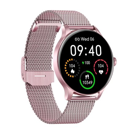 Smartwatch Garett Classy różowy stalowy 5904238483787