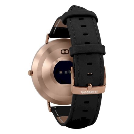 Smartwatch Garett Verona złoto-czarny skórzany 5904238485477