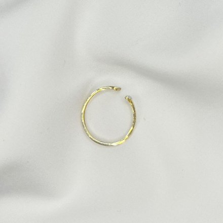 Złoty pierścionek niepełna obrączka T r.14 • Złoto 585