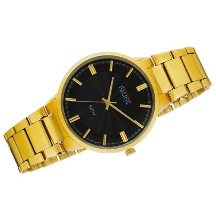 Złoty męski zegarek z bransoleta PACIFIC  X0060-05