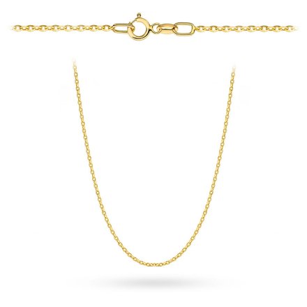 Złoty łańcuszek 55 cm splot rolo ankier • Złoto 585 1.84g 