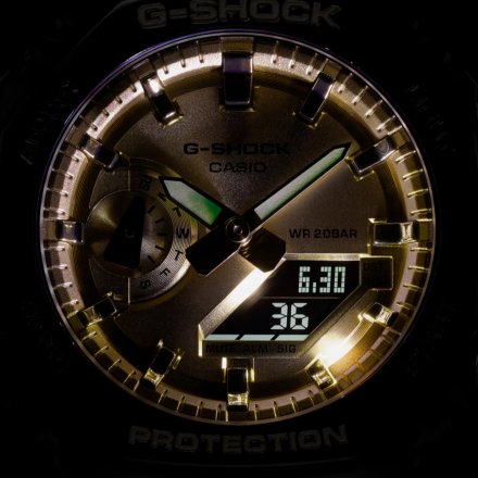 Czarno-złoty zegarek Casio G-Shock GA-2100GB-1AER