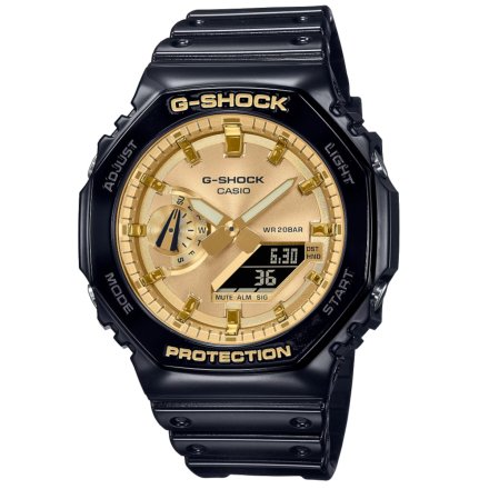 Czarno-złoty zegarek Casio G-Shock GA-2100GB-1AER