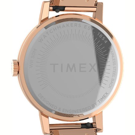 Różowozłoty zegarek Timex Midtown z cyrkoniami TW2V37100