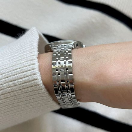 Klasyczny srebrny zegarek damski Lorus z bransoletką RG205NX9