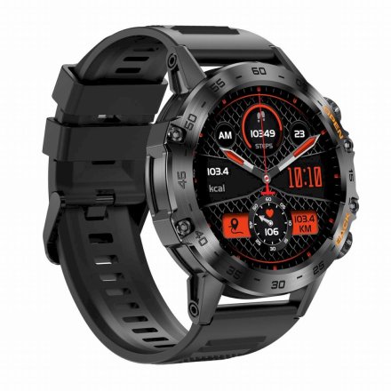 GRAVITY GT9-1 czarny pasek smartwatch męski z funkcją rozmowy