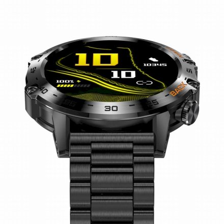 GRAVITY GT9-2 czarna bransoletka smartwatch męski z funkcją rozmowy