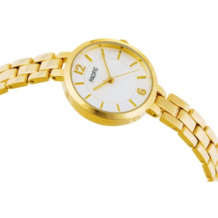 Złoty damski zegarek z bransoletką PACIFIC X6137-04