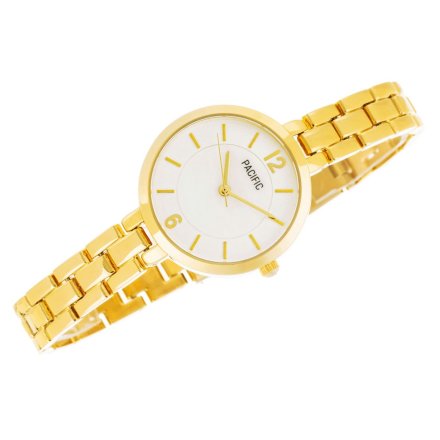 Złoty damski zegarek z bransoletką PACIFIC X6137-04