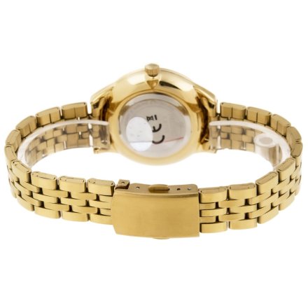 Złoty damski zegarek z kwiatami PACIFIC X6155-07