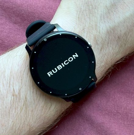 Smartwatch z funkcją rozmowy Rubicon RNCF16 czarny SMARUB266