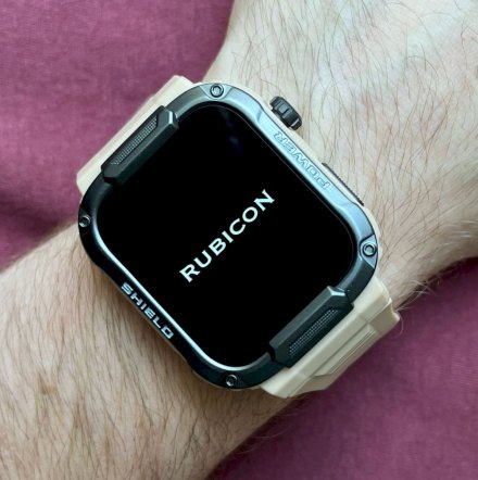 Smartwatch z funkcją rozmowy wojskowy beżowy Rubicon RNCF07 SMARUB218