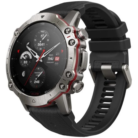 Czarny smartwatch Amazfit Premium Falcon Supersonic Black