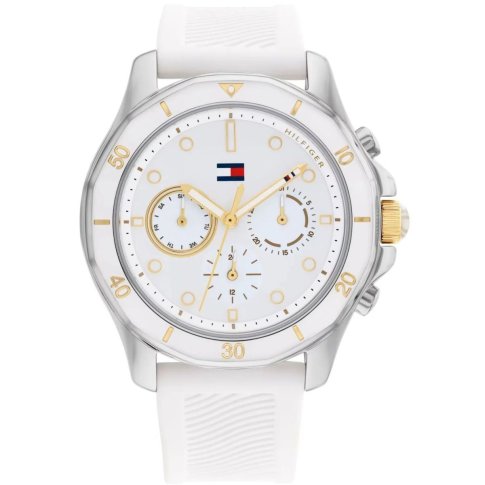 Biały zegarek damski Tommy Hilfiger Brooklyn 1782568 - 671,00 zł -  Otozegarki.pl