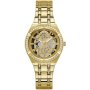 Złoty zegarek damski Guess Allara z kryształkami GW0604L2