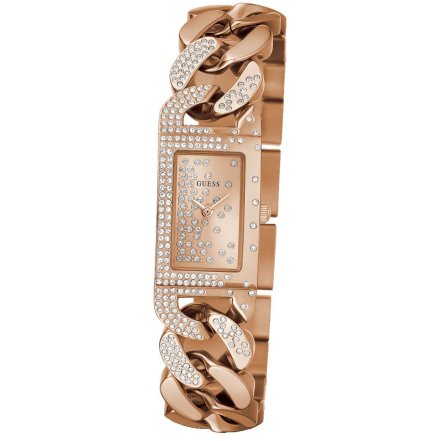 Różowozłoty zegarek damski Guess z bransoletą Starlit GW0298L3