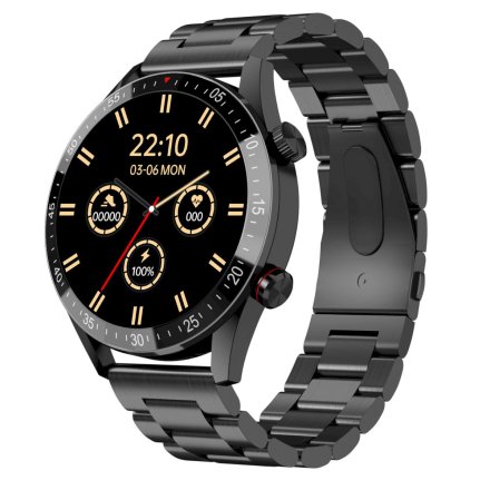 GRAVITY GT4-2 czarny bransoleta smartwatch męski z funkcją rozmowy