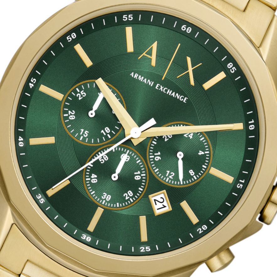 męski zieloną Złoty AX1746 Armani Exchange z zł tarczą zegarek 759,00 Banks -
