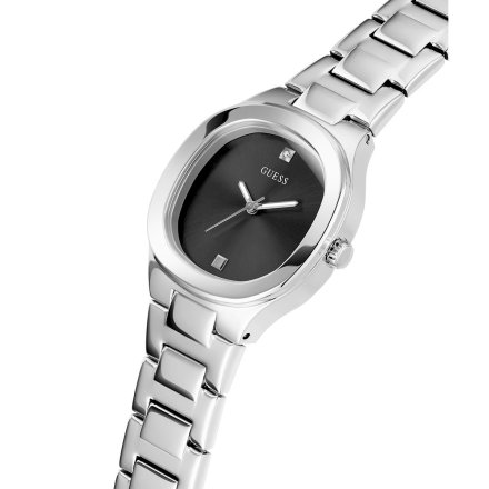 Srebrny zegarek damski Guess Eve z bransoletką GW0615L1