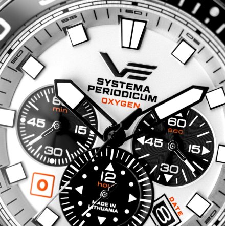 Zegarek Vostok Europe Systema Periodicum Oxygen brązowy czerwony VK67-650A722