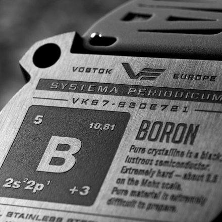 Zegarek Vostok Europe Systema Periodicum Boron czarny VK67-650E721