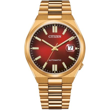 Zegarek automat męski Citizen Tsuyosa Sapphire złoto-czerwony NJ0153-82X