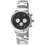 Srebrny modny damski zegarek z bransoletą  ciemna tarcza CONCORDIA CDBA387-2