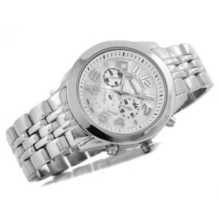 Klasyczny srebrny damski zegarek z bransoletą CONCORDIA CDBA36-1