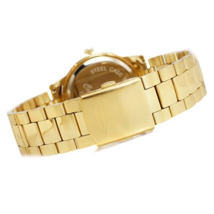 Złoty klasyczny damski zegarek z bransoletą CONCORDIA CDBA39
