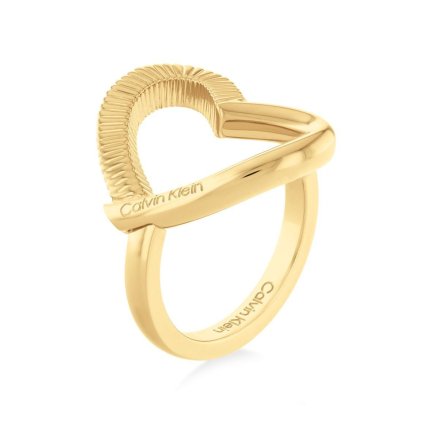 Złoty pierścionek Calvin Klein w kształcie serca r. 16 35000438D