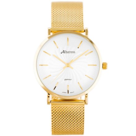 Złoty damski zegarek z bransoletą ALBATROSS ABBC12-1