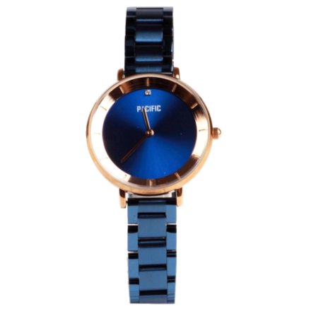 Granatowy damski zegarek z bransoletą PACIFIC X6044-1