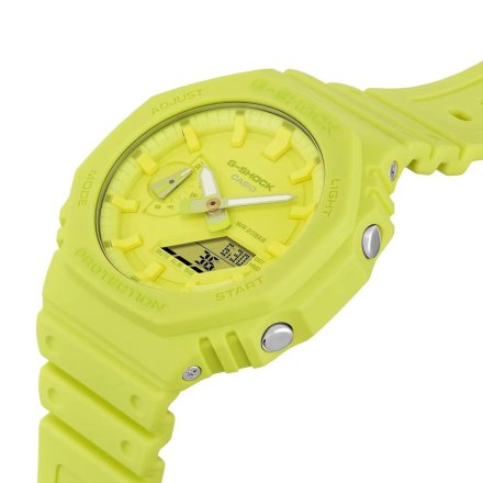 Żółty zegarek Casio G-Shock GA-2100-9A9ER