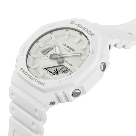 Biały zegarek Casio G-Shock GA-2100-7A7ER