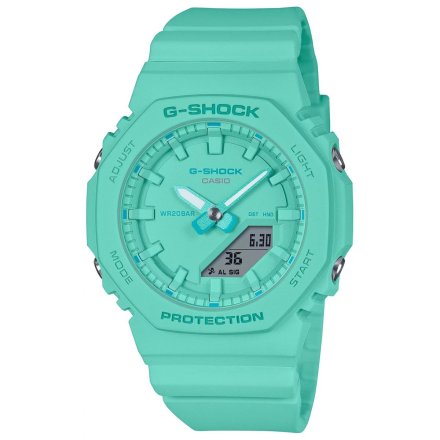 Zielony zegarek miętowy Casio G-SHOCK damski GMA-P2100-2AER