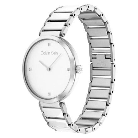 Zegarek damski Calvin Klein Minimalistic T Bar ze srebrną bransoletką 25200137