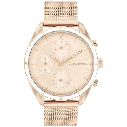 Zegarek damski Calvin Klein Sport Multi-Function for Her z różowozłotą bransoletką 25200175