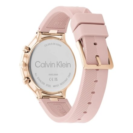 Zegarek damski Calvin Klein Energize z różowym paskiem kauczukowym 25200243