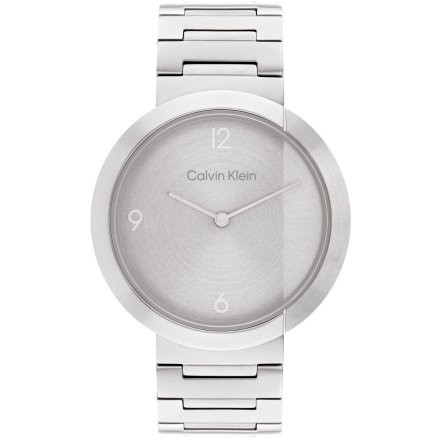 Zegarek damski Calvin Klein Eccentric ze srebrną bransoletką 25200289