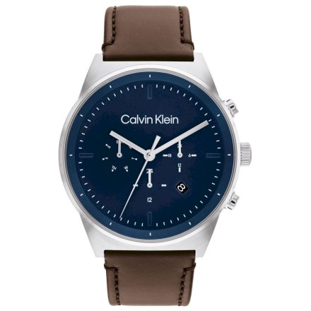 Zegarek męski Calvin Klein Impressive z brązowym paskiem 25200300
