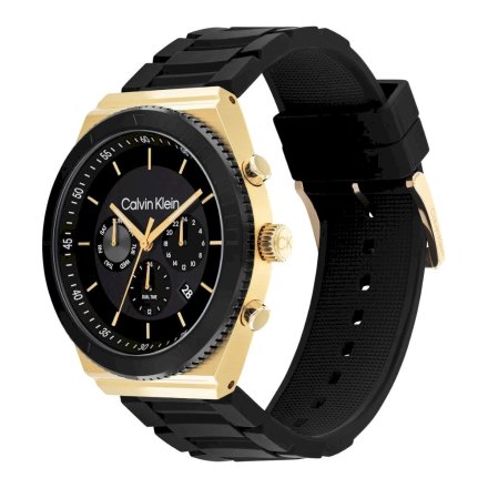 Zegarek Calvin Klein Fearless z czarną bransoletką 25200306