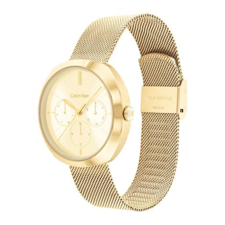 Złoty zegarek damski Calvin Klein Shape z multidatownikiem 25200339
