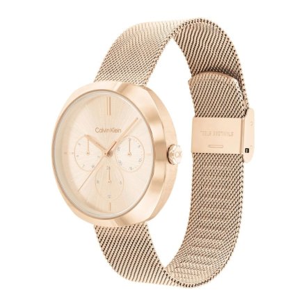 Różowozłoty zegarek damski Calvin Klein Shape z multidatownikiem 25200340