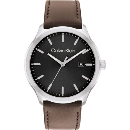 Zegarek męski Calvin Klein Define na brązowym pasku 25200354