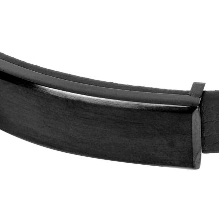 Czarna klasyczna skórzana bransoletka męska Pacific LB-033-B