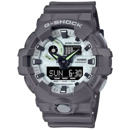 Szary zegarek Casio G-Shock GA-700HD-8AER