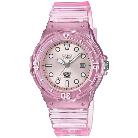 Różowy transparentny zegarek Casio Sport LRW-200HS-4EVEF  