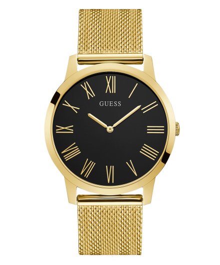 Złoty zegarek męski Guess Crescent na bransolecie GW0074G3